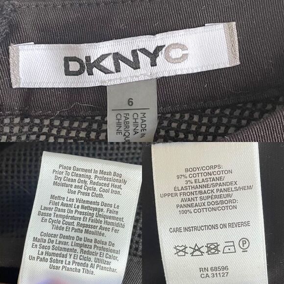 DKNYC Cotton Stretch Sleeveless Sheath Tank Dress Knee Length Black 6 - Picture 8 of 8